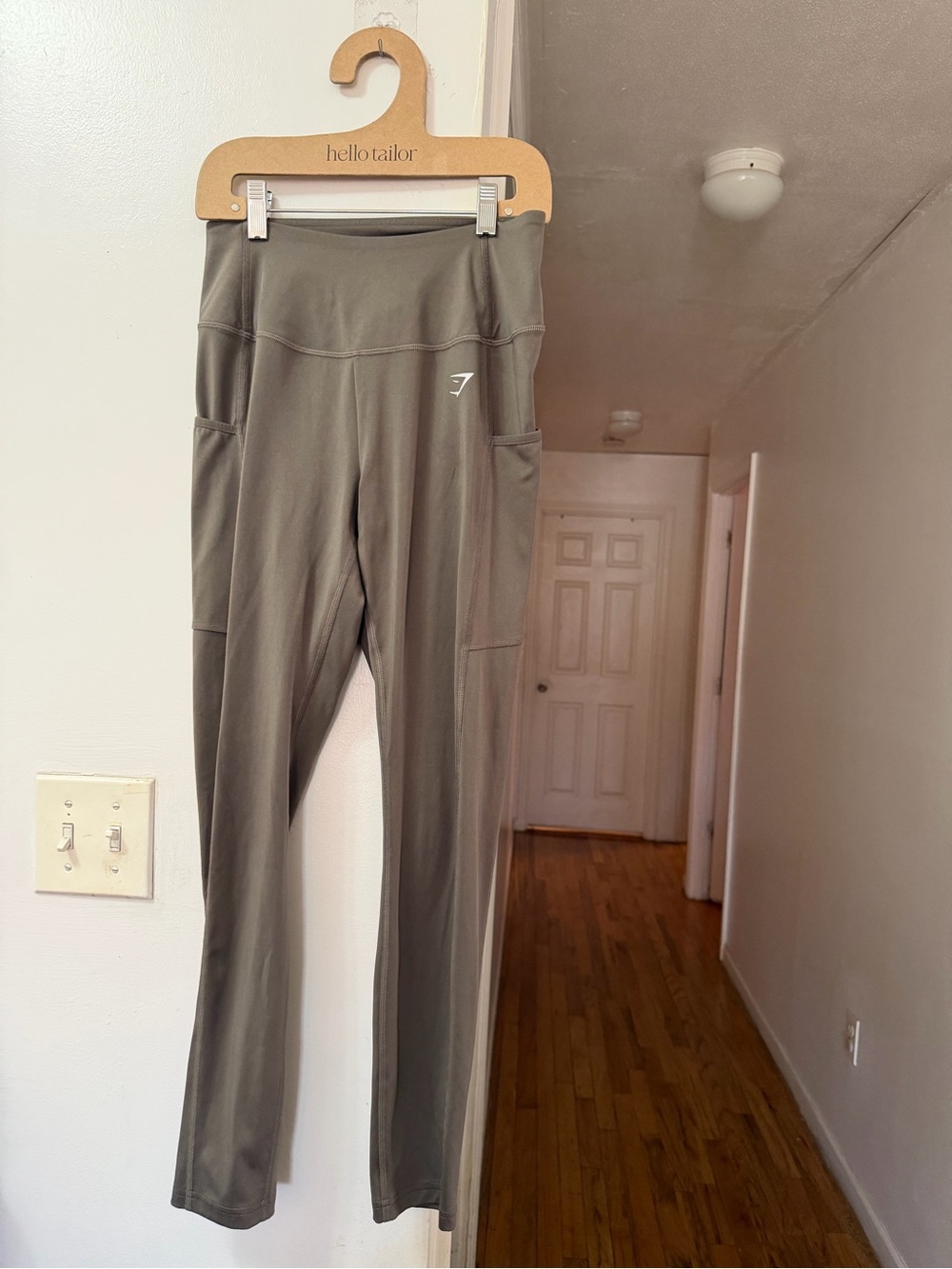 Gymshark Olive Green High-Waist Pocket Leggings